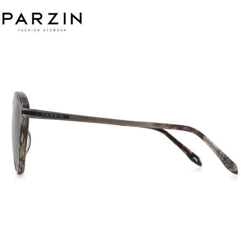 
PARZIN nylon sheet polarized sunglasses for women, fashionable sun protection metal frame driving sun protection sun protection trendy sunglasses PZ9755 gray floral black gray sheet