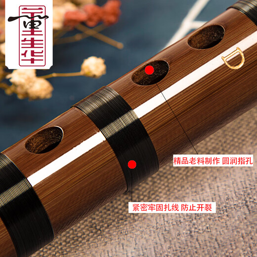 Dong Shenghuas Flöte- und Bambusflöte-Flöte-Professionelle Performance-Bewertungsprüfung Bitterer Bambusanfänger für Anfänger und Anfänger für Erwachsene Zero-Basis Flöte Ancient Style Kinderflöte G Tune [empfohlen für Kinder/kleine Hände] Gesamtabschnitt + vollständige Set von Accessoires und Geschenken