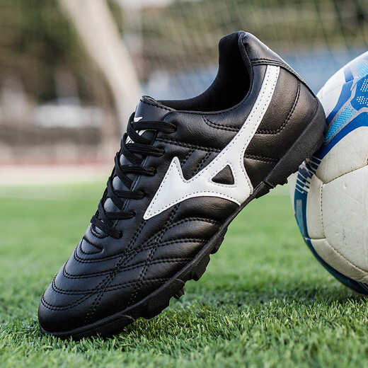 Zhijie Kinderfußballschuhe Herren TF gebrochene Nägel AG Long Nails Erwachsene Kinder mittleren Schülers im mittleren School-Schüler der besonderen Wettbewerbsausbildung von Frauen für Frauen 9921 Weiß und Blau gebrochene Nägel 32