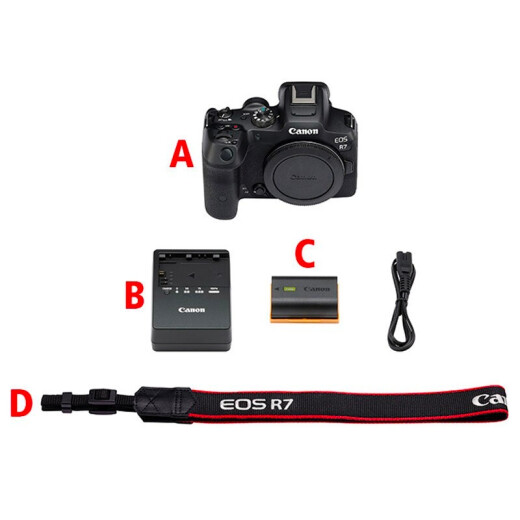 Canon [hasta 24 períodos sin intereses] EOS R7 Cámara de microframe Cámara Selente APS-C Video anti-Shake Shooting continuo de alta velocidad 32.5 millones de píxeles Birds and Spring Bodies + Sigma RF18-50 Paquete Tres Paquete Avanzado 128g Tarjeta de alta velocidad + 699 Paquete de regalo de batería