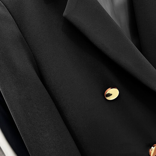 Miao Yijia Blazer Women's Autumn Suit Jacket Casual Commuting Small Suit New Temperament Versatile Jacket Top Women Temperament Versatile Blazer Classic Black XL (Reference 115-125Jin Jin is equal to 0.5 kg)