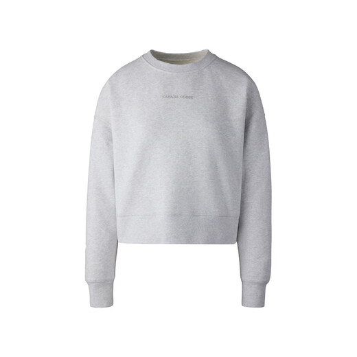 
Canada Goose Muskoka Women's casual brushed round neck sweater pullover sweatshirt 7063W 1342 Flower gray silver birch color M