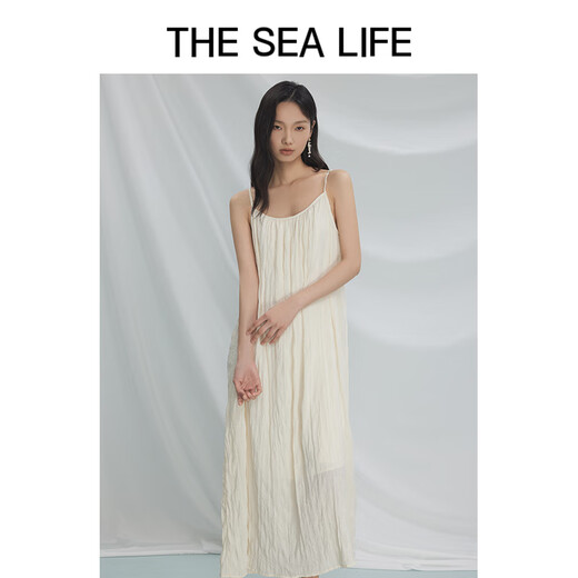 The Sea Life Элегантное платье подвески для женщин 24 Летнее новое продукт драпированное простое и удобное платье подвески 16820 Black Mage M