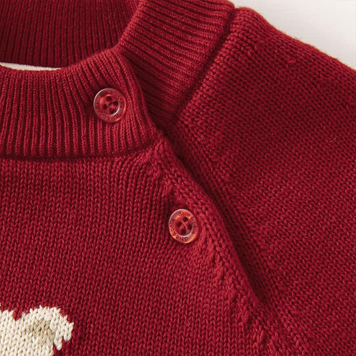 David Bella boys half turtleneck New Year sweater winter girls children Christmas plus velvet red sweater