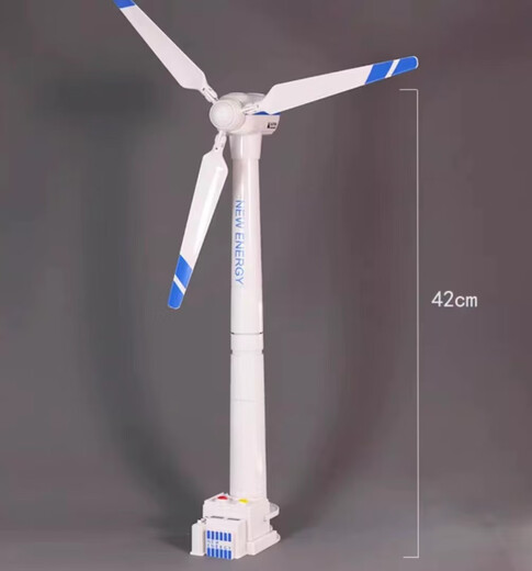 天智星风车玩具车上风力发电风车儿童模型发条旋转电机宝宝新能源风力车 旋转回力大风车