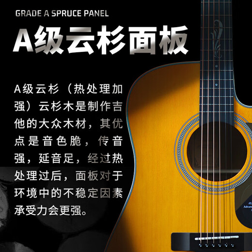 Brook Brook V12 S25 Gitarre Vancouver Folk Guitar Face Single Acre Gitarre Gitarrenanfänger 41-Zoll