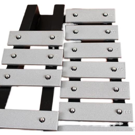
Qimei 37 small carillon 30-tone piano percussion instrument Marimbaqin Orff aluminum plate piano kindergarten 15-tone piano 37-tone aluminum plate piano + black X bracket Dubbing note sticker