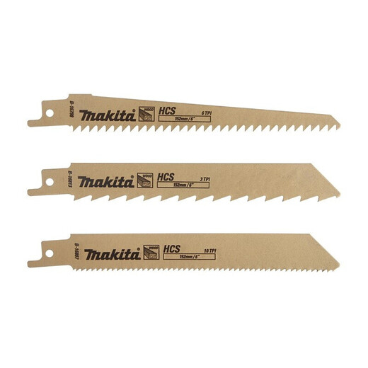 Makita (MAKITA) Saber Saw Blade S644 Reciprocating Saw Blade Wood Cutting 150MM Cutting Pieces Lumber Wood Cutting Saw B-16798 Cork Cutting [5 Package] 152mm
