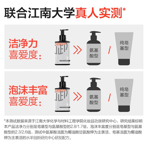 御MEN男士洗面奶清洁毛孔竹炭洁面液 氨基酸清爽不油深层清洁毛孔 洁面液2支装