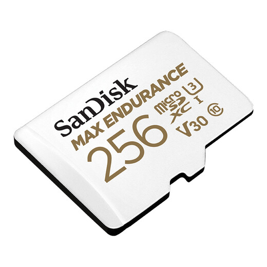 SanDisk 256GB TF (MicroSD) memory card 4K V30 U3 is suitable for home monitoring and driving recorder memory cards. It is durable and has longer recording time.