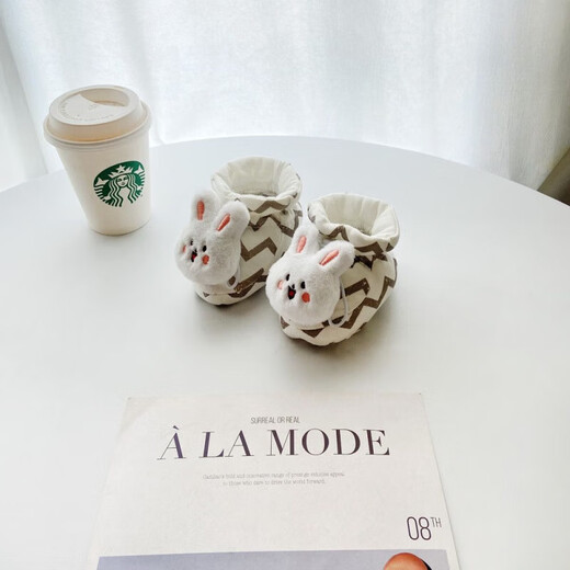 Lingting Eagle White Baby Baby Shoes Style y Autumn Hombres y mujeres Bebé Bebé Pequeño Mess Edad sin tacones juguetes Soft Sole Zapatos 0-6-18 meses Crown Lion (calzado de algodón A puro) M Tamaño de 12.5 cm Longitud interna recomendada de agosto-18 meses