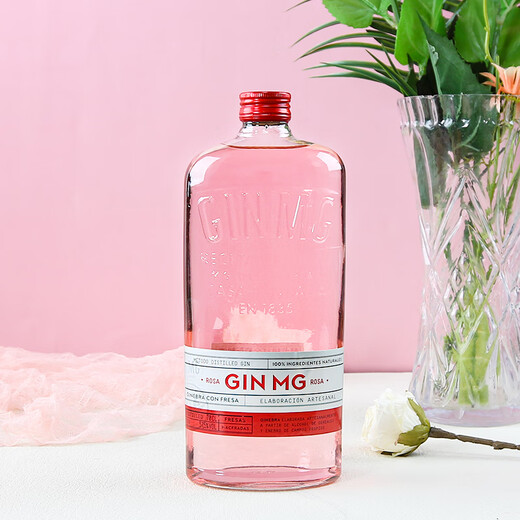 梦戈（GIN MG）【原瓶进口】西班牙金酒杜松子酒洋酒调酒基酒马天尼调酒基酒 梦戈桃红金酒 700mL 1瓶