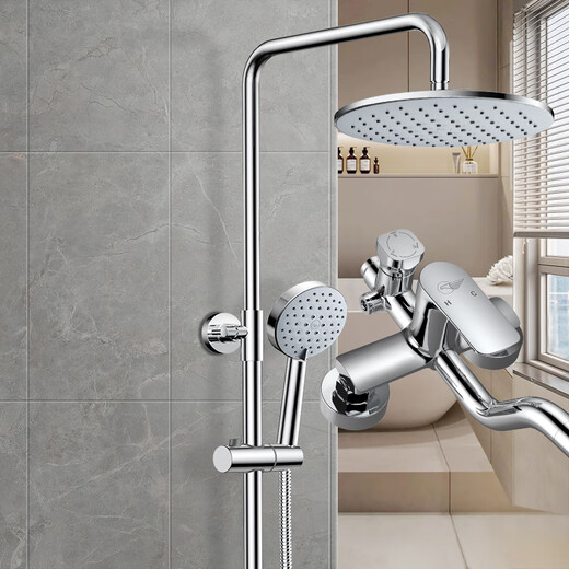 Dongpeng (DONGPENG) shower head complete set of handheld shower head lift shower shower head set three-function shower head