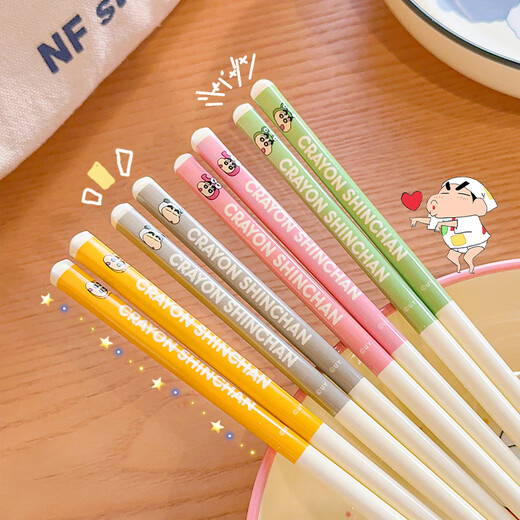 Xulin Deutsche Qualität Kinderlöffel 6-12 Jahre alte Keramik Buntstift Shin-chan Tier hochwertig süßer kleiner Löffel essen Keramiklöffel Krokodilpulver