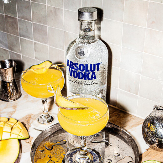 Absolut Vodka Original Swedish Vodka Cocktail Base Base de bois 40 degrés Vin étranger bouteille d'origine importée Vodka Absolute 1000ml 1 bouteille - Bouteille nue