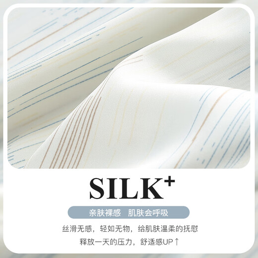 Han Ziduo comes with a chest pad integrated anti-convex dot sexy suspender couple pajamas for women Xia Bing Silk Imitation Silk Men's Home Clothing 3678 Female 3897 Male 3XL