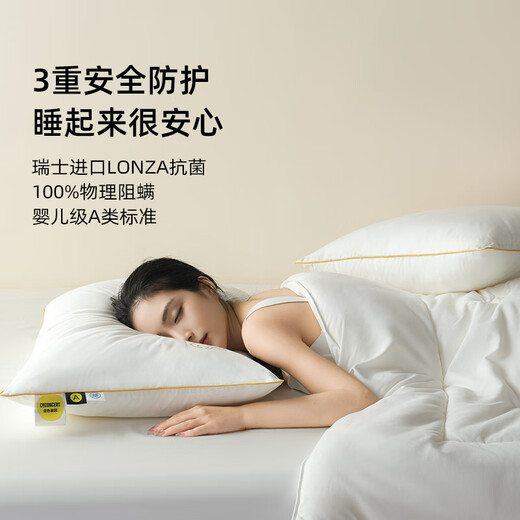 CeConcert Five-Star Hotel Pillow A Class Pillow Cord Antibacterial Anti-mites and Anti-oil Head Oil Cervical Pillow Adult Home Single One-Pair 2