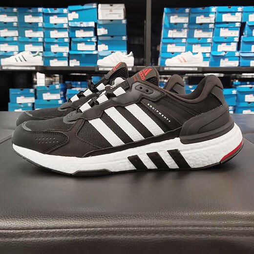 阿迪达斯 （adidas）男鞋夏季新款运动鞋EQT+缓震跑步鞋轻便透气休闲鞋HR2035 GX6630黑白红 39