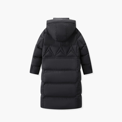 
Aijutu simple, atmospheric and fashionable long hooded down jacket EWRAJ4N728A Black 86 165/88A/L
