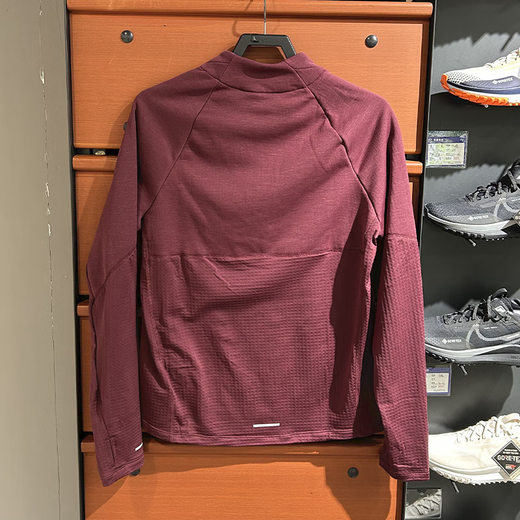 耐克（NIKE）THERMA-FIT秋冬季新款男高领防泼水跑步健身训练运动长袖T恤 FB8565-681/暗红色 2XL