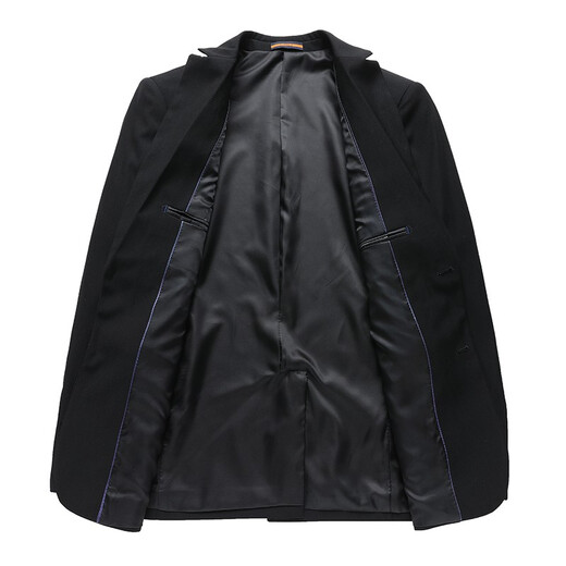 VEDEOL three or four piece suit optional suit men's suit casual slim jacket business formal wear new groomsman wedding black 2-button three-piece suit jacket + pants + tie L - suitable for weight 123-140