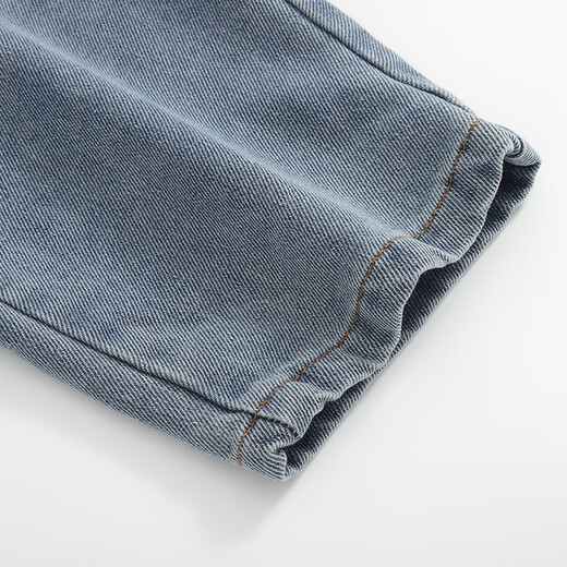 Yingyibei infant pants Korean version spring and autumn new girls overalls retro denim baby cute big PP jumpsuit black 100