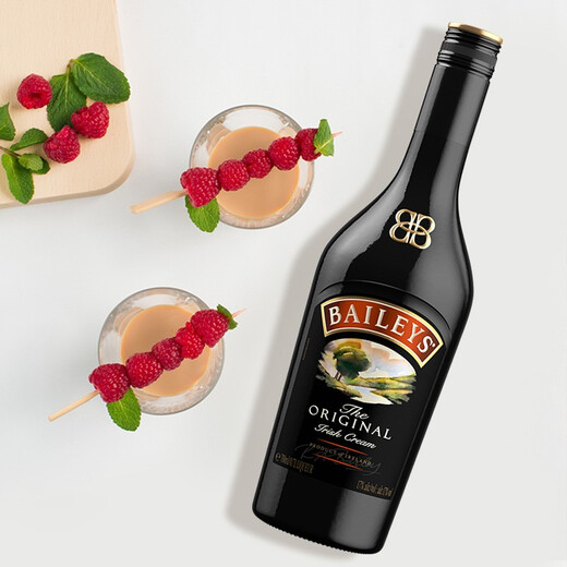 百利（Baileys）进口洋酒 百利甜酒 利口酒 力娇酒 奶酒 原味500ml+草莓700ml