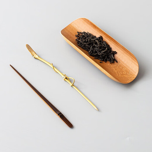 Lingfeng tea needle, tea dial, natural bamboo Pu'er tea knife, tea cone, tea set, six gentlemen accessories for tea ceremony, bamboo branch tea tea needle, dual purpose