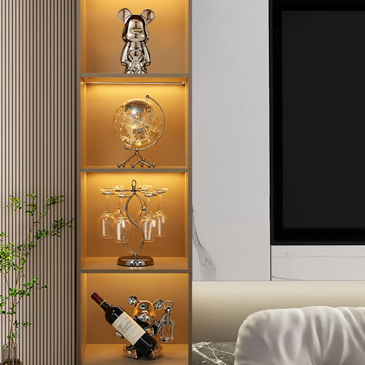 First sight of wine cabinet decorations, art, light luxury, high-end red wine rack, living room sideboard, TV cabinet, housewarming gift, violent bear wine rack + bottle opener