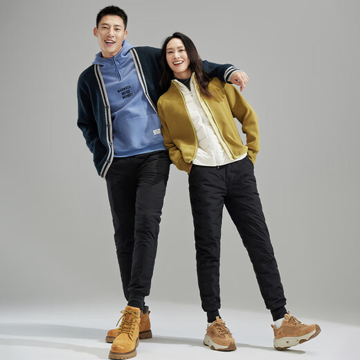 Langsha 90 White Duck Down Pants Women's 2025 New High Waisted Slimming Plus Velvet Thickened Legs Coldproof Cotton Pants - 40 Degrees 90 Duck Down Black Gold Style Cold Resistant - 30 L Suitable for 90-120 Jin Jin is equal to 0.5 kg