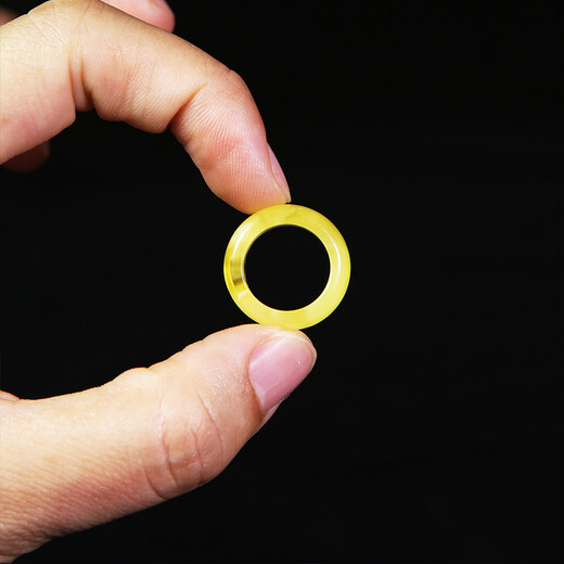 Xinyou Natural Russian Beeswax Running Ring Accessories Small Diamond Passion Seed Xingyue Bodhi 108 Wenwan Bracelet Pendant Straight Cut Thickened Style Inner Diameter 10mm Comes with Certificate