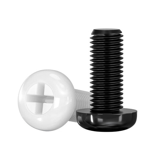 He Jiangong UNC American nylon round head cross plastic screws inch pan head screws and nuts 440632840 6-32*14500 black screws