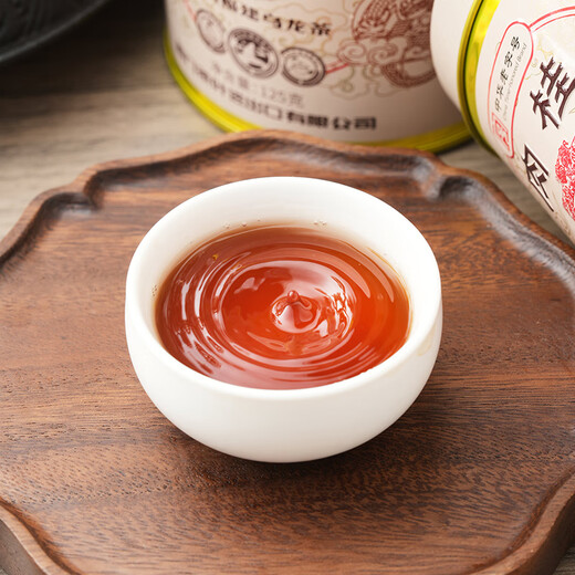 中茶海堤茶叶 岩茶肉桂茶老枞水仙大红袍特级茶叶 福建乌龙茶 【臻印肉桂】足火125g*1罐