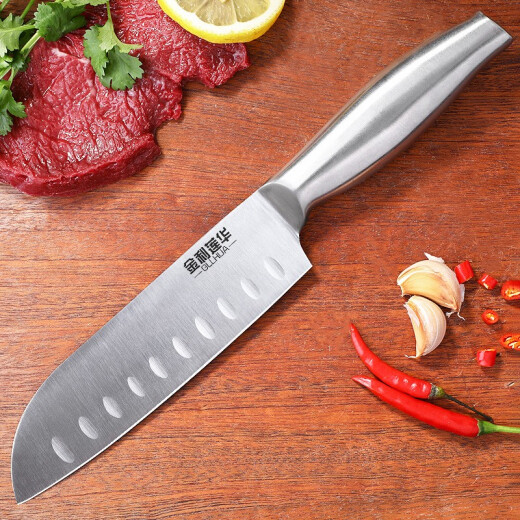Jinli Lianhua kitchen knife single knife sashimi knife fish knife professional sushi knife cooking knife Japanese fish fillet knife kitchen knife fruit knife all steel chef knife + knife set