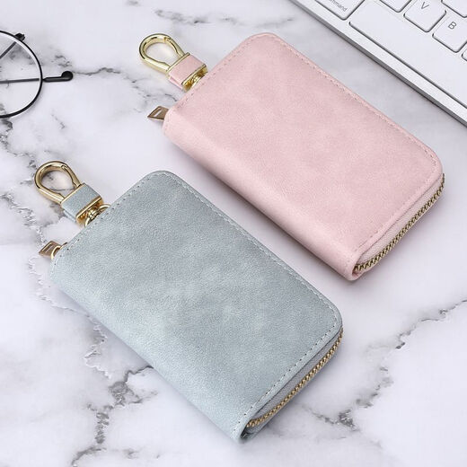 Sichuan Bu Key Bag и кошелек интегрированная, три в одном 2024 Canvas Мужчины и женские автомобильные сети ключей, когда висят талию многофункционально чернокожие [6 кнопок + 2 Положение карты + 1 контроль доступа]