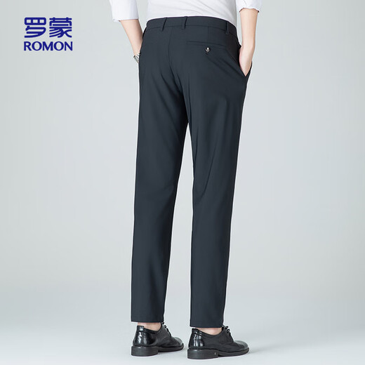 罗蒙（ROMON）防晒凉感西裤男直筒垂感中青年夏季商务休闲长裤K902B