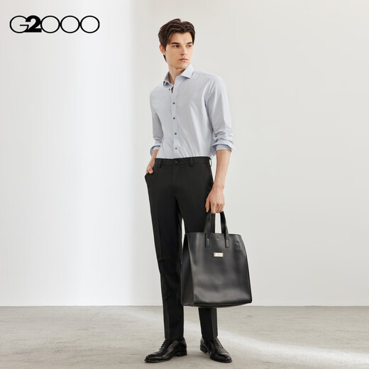 G20002025 spring and summer shopping mall same style antistatic machine washable easy care crisp formal suit trousers black 33