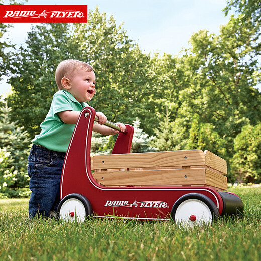 
Radio Flyer Children's Walker Cart Baby Toys Walker Cart Walker Cart Playing House Baby's Birthday Gift 612 Red