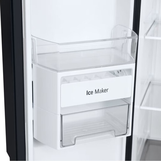 LGLG S652GTW16B Yubing-Serie Doppelter Kühlschrank Creme Weißglas Panel 655L großer Kapazität Kühlschrank