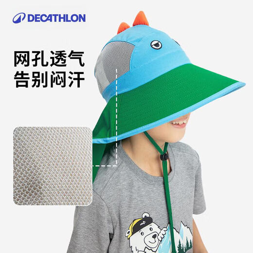 Deklon Kinderhut Jungen und Mädchen Baby dünne Sonnenschutz Frühling und Herbst Außenwanderung Sonnenhut Kidx Oxford Blue L (5 ~ 6 Jahre alt)