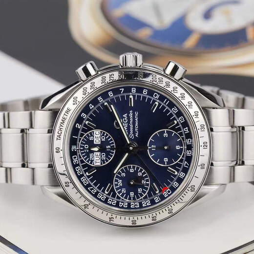 [Second-hand 99 new] Omega Men's Watch OMEGA Speedmaster Series 39mm Automatic Mechanical Men's Watch Luxury Watch 3523.80.00 Dark Blue Dish