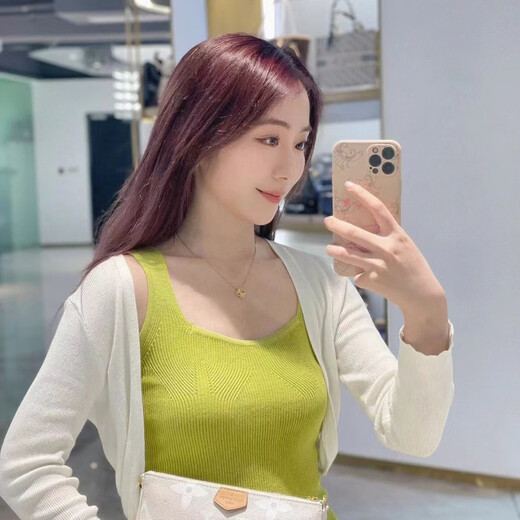 Vatican-made old Phoenix gold shop model four-leaf clover five-flower necklace women's gold-wrapped silver light luxury golden gift for girlfriend without fading