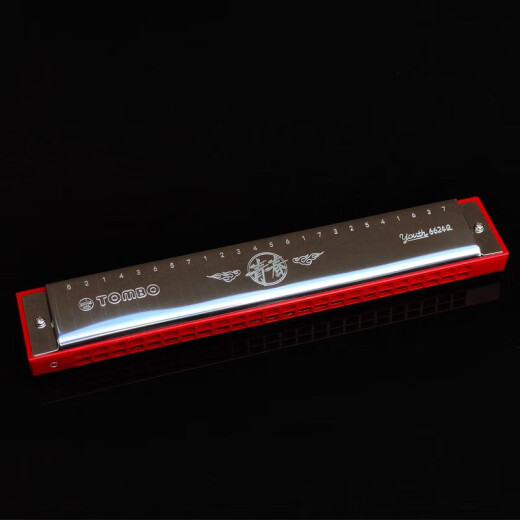 
Tongbao Youth 24-hole polyphonic harmonica C tune. Adults and children students beginners come with digital phonetic symbols 6624Q C tune - recommended for beginners - brought with digital phonetic symbols