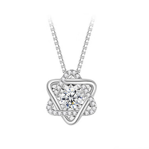 Outstanding old Phoenix quality platinum pendant without chain P950 platinum women's platinum necklace single pendant 18k clavicle chain single 1 Love Rubik's Cube single pendant