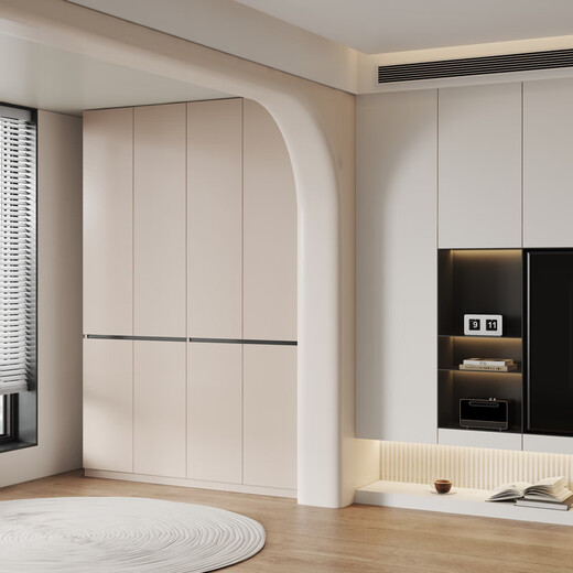 Pinjing Honeycomb Aluminum Balcony Cabinet Customized Storage Cabinet Waterproof Sunscreen Aluminum Alloy Balcony Storage Cabinet Bay Window Cabinet Storage Cabinet Four Doors Length 160cm Height 240cm Width 41cm