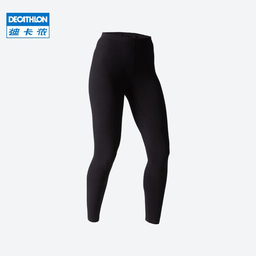 Zehnathlon (Zehnathlon) Jogga Yoga -Anzug Nackt Sinneshose außerhalb von Strumpfhosen Basis hohe Taille Schwangere Frauen großer Gypwl klassischer Stil - 9 Punkte schwarz m
