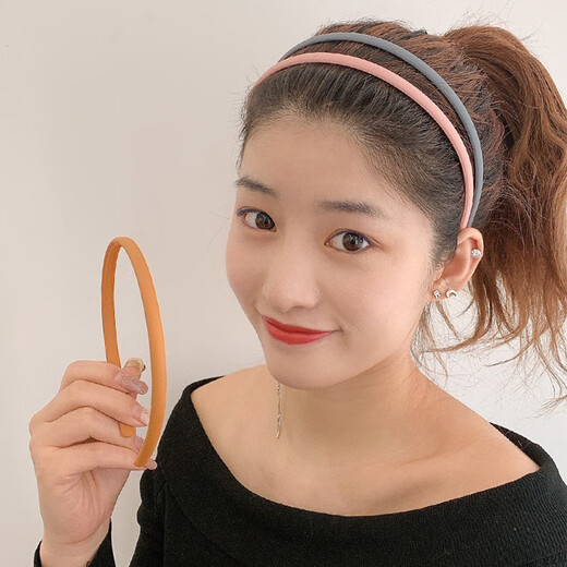 Xiangwan hairband, hairpin, female high-end going out hairpin, thin edge frosted headband, non-slip face wash headband, birthday gift
