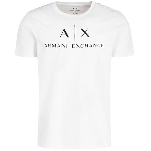 ARMANI/AX MEN MEN'S Logo gedruckte Mode Kurzarm Runde Hals T-Shirt 8nztcj Z8H4Z rot 1463 s