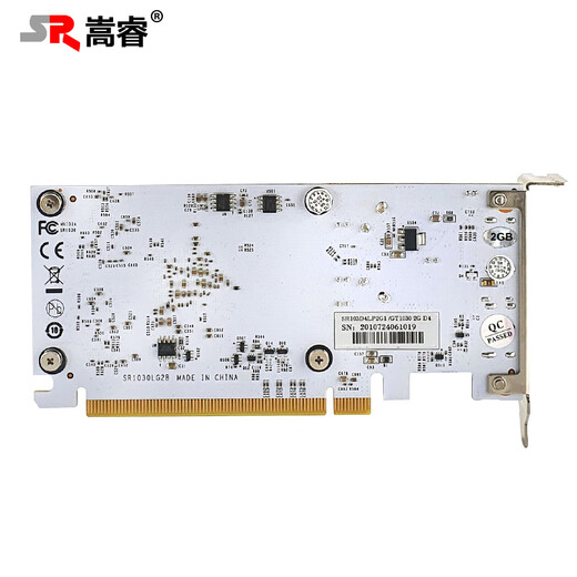 Коллекция Songrui Collection Half-Height Knife Card Card Card совершенно новый GTX1060/1050TI/1650/1030/RX550 Server Промышленное управление All-In-One Mini Case Ops Компьютерная графическая карта 2-экрана GT1030 2G D4 Office Card Card DP+HDMI.