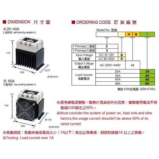 CLCEY宣荣 3相交流固态继电器  3D4820 3D4830 3D4840 3D4860 灰色 3D4840
